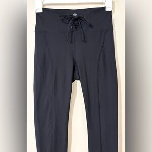 Year of Ours Black Lace Up Football Leggings